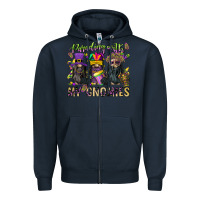 Navy parading with my gnomies Zipper Hoodie - CowGirlArtShop