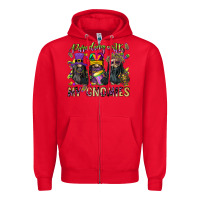 Red parading with my gnomies Zipper Hoodie - CowGirlArtShop