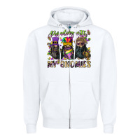 White parading with my gnomies Zipper Hoodie - CowGirlArtShop