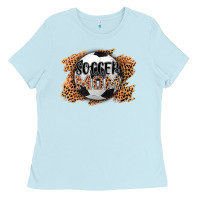 Baby Blue soccer mom Ladies Tee - AdoDesignShop