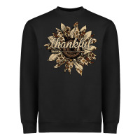 Black Thankful Sunflower Heavyweight Sweatshirt - Bettercallsaul