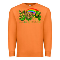 Carrot Peace love St. Patrick's Day Premium Sweatshirt - OliviaCreatesArt