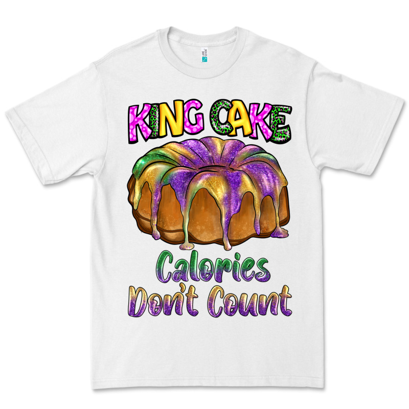 Mardi Gras King Cage Calories Don't Count Premium Tee by BarkalooDesign | Teevron