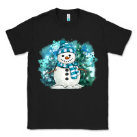 Black winter snowman Classic Tee - MaliasSmallBusiness