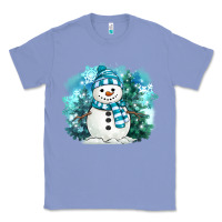 Colony Blue winter snowman Classic Tee - MaliasSmallBusiness