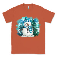 Copper winter snowman Classic Tee - MaliasSmallBusiness