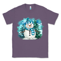 Lavender winter snowman Classic Tee - MaliasSmallBusiness