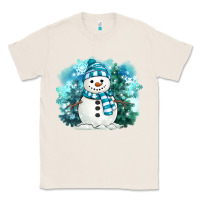 Natural winter snowman Classic Tee - MaliasSmallBusiness