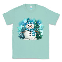 Seafoam winter snowman Classic Tee - MaliasSmallBusiness