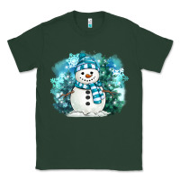 Sports Green winter snowman Classic Tee - MaliasSmallBusiness