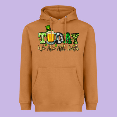 Today We Are All Irish Heavyweight Hoodie Designed By Oliviacreatesart
