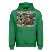 Emerald Easter Urban Hoodie - CowhideDigitalArt