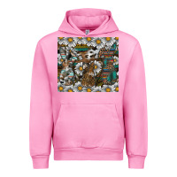 Fuchsia Pink Easter Urban Hoodie - CowhideDigitalArt