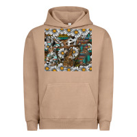 Pigment Burro Easter Urban Hoodie - CowhideDigitalArt