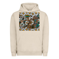 Pigment French Oak Easter Urban Hoodie - CowhideDigitalArt