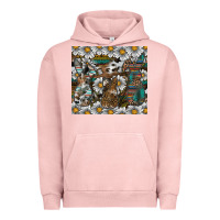 Pigment Salmon Easter Urban Hoodie - CowhideDigitalArt