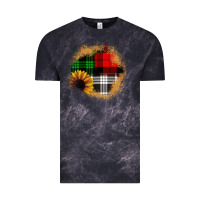 Cloud Black sunflower christmas patch3 Vintage Tee - JahusDesignShop