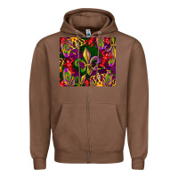 Chestnut mardi gras Zipper Hoodie - CowGirlArtShop