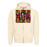 Sandshell mardi gras Zipper Hoodie - CowGirlArtShop