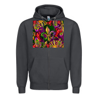 Smoke mardi gras Zipper Hoodie - CowGirlArtShop