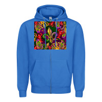 True Royal mardi gras Zipper Hoodie - CowGirlArtShop