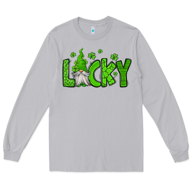 Lucky Gnome St Patricks Day Long Sleeve Tee by Jasminsmagicworld | Teevron