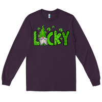 Plum lucky gnome st patricks day Long Sleeve Tee - Jasminsmagicworld