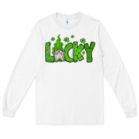 White lucky gnome st patricks day Long Sleeve Tee - Jasminsmagicworld