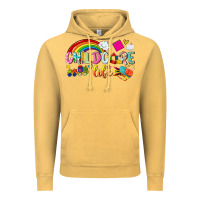 Vintage Mustard childcare life Vintage Hoodie - NancyCooperArtShop