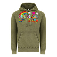 Vintage Olive childcare life Vintage Hoodie - NancyCooperArtShop