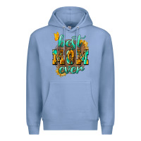 Colony Blue Best Mom ever mother's day Premium Hoodie - HowdyJamesFarm