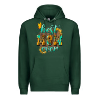 Sports Green Best Mom ever mother's day Premium Hoodie - HowdyJamesFarm
