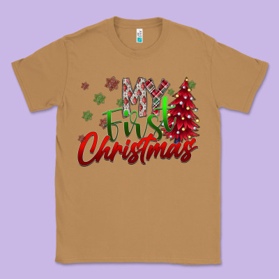 My First Christmas Classic Tee Designed By Sublimationcraftshop