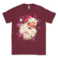 Burgundy pink christmas santa claus Classic Tee - MaliasSmallBusiness