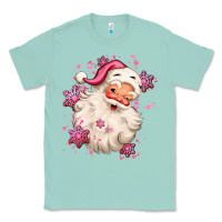 Seafoam pink christmas santa claus Classic Tee - MaliasSmallBusiness