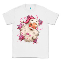 White pink christmas santa claus Classic Tee - MaliasSmallBusiness