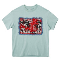 Arona bandana cowhide denim background Heavy Core Tee - AdoDesignShop