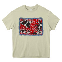 Mossy bandana cowhide denim background Heavy Core Tee - AdoDesignShop