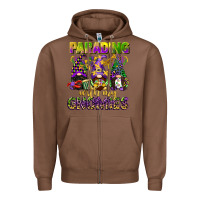 Chestnut parading with my gnomies mardi gras Zipper Hoodie - CowGirlArtShop