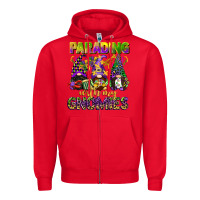 Red parading with my gnomies mardi gras Zipper Hoodie - CowGirlArtShop