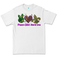 White peace love mardi gras Premium Tee - BarkalooDesign