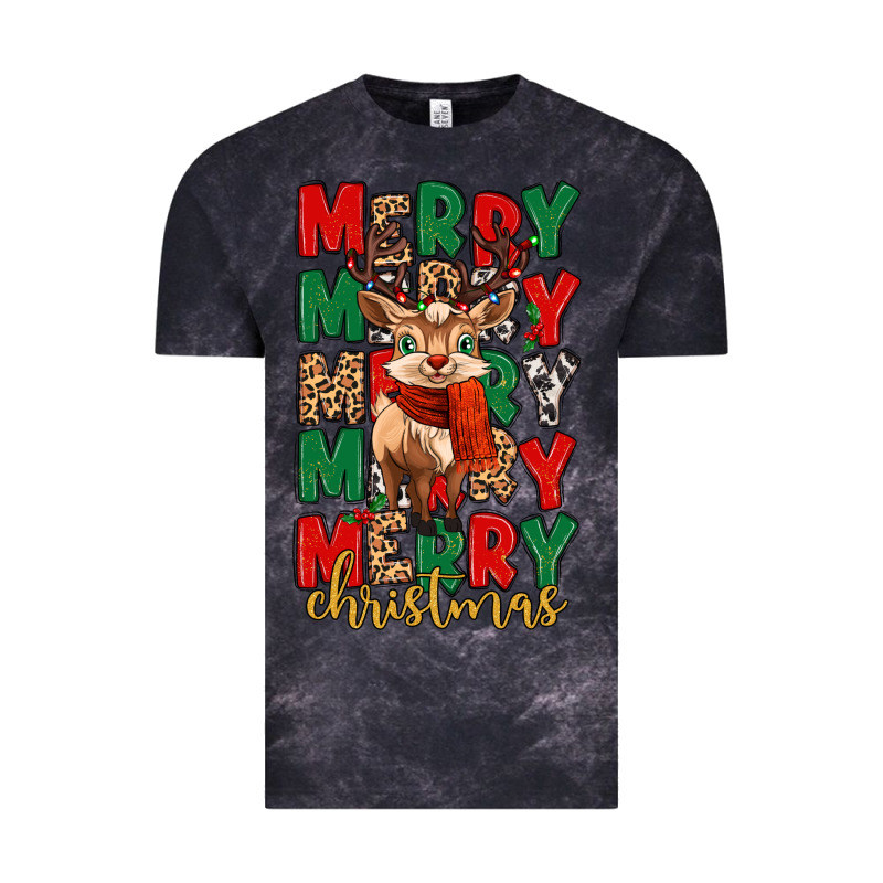 Merry Christmas Reindeer Vintage Tee by MaliasSmallBusiness | Teevron