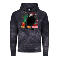 Cloud Black christmas black cat Vintage Hoodie - MaliasSmallBusiness