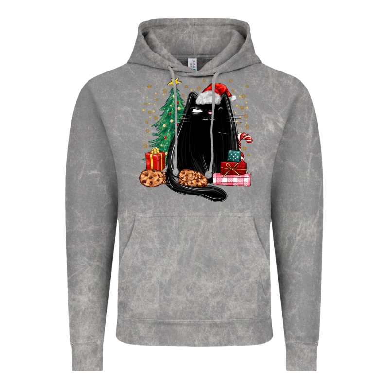 Christmas Black Cat Vintage Hoodie by MaliasSmallBusiness | Teevron