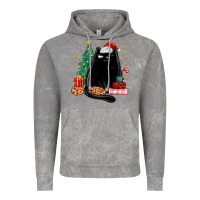 Cloud Rock christmas black cat Vintage Hoodie - MaliasSmallBusiness