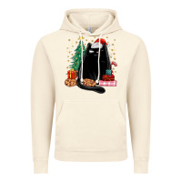 Vintage Artic christmas black cat Vintage Hoodie - MaliasSmallBusiness