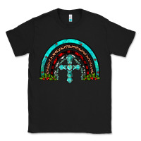 Black cross christmas rainbow Classic Tee - JahusDesignShop