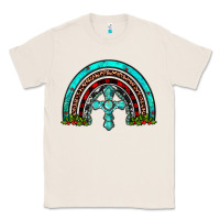 Natural cross christmas rainbow Classic Tee - JahusDesignShop