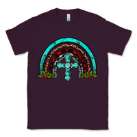 Plum cross christmas rainbow Classic Tee - JahusDesignShop