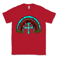 Red cross christmas rainbow Classic Tee - JahusDesignShop